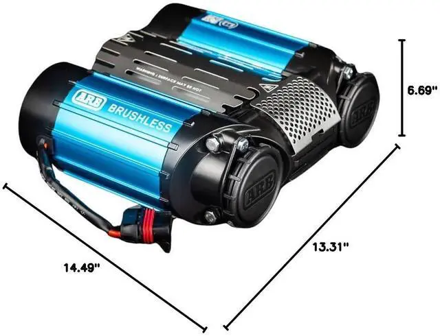 Alt view image 7 of 7 - ARB CKBLTA12 12V Brushless Air Compressor Premium Twin Motor On Board boasts 1.5X in output. Ideal for faster tire inflating time and 4x4 off road adventures - 2025 Launched