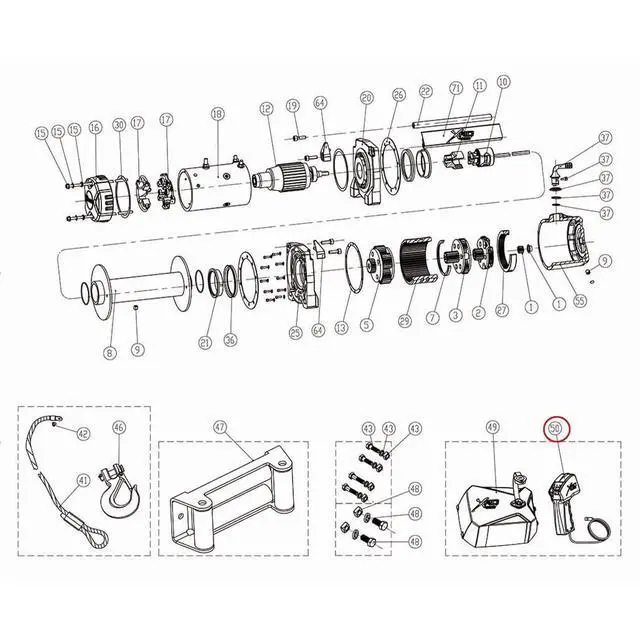 Alt view image 3 of 4 - SmittyBilt REMOTE CONTROL - SB97495-50