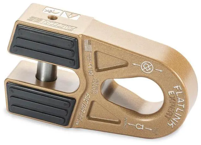 Main image of Factor 55 00080-92 Flatlink E (Expert) Replaces Conventional Winch Hook with a Stronger Shackle/D-Ring Mount Maximum Load 16,000 lb Ultimate Failure Greater Than 40,000 lb Bronze