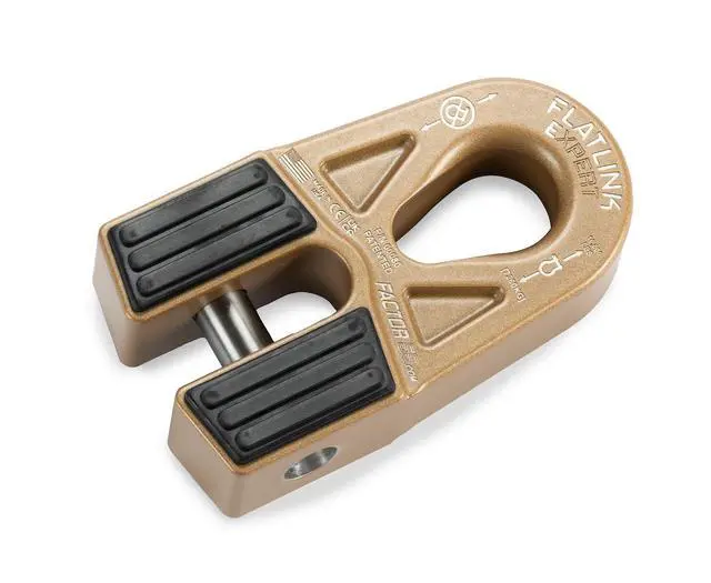Alt view image 2 of 5 - Factor 55 00080-92 Flatlink E (Expert) Replaces Conventional Winch Hook with a Stronger Shackle/D-Ring Mount Maximum Load 16,000 lb Ultimate Failure Greater Than 40,000 lb Bronze
