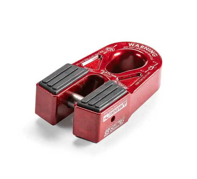 Alt view image 2 of 5 - Factor 55 00080-01 Flatlink E (Expert) Replaces Conventional Winch Hook with a Stronger Shackle/D-Ring Mount Maximum Load 16,000 lb Ultimate Failure Greater Than 40,000 lb Red