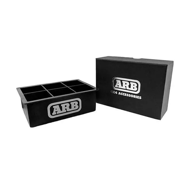 Alt view image 3 of 4 - ARB 217811 Ice Cubes Silicone Tray Mould Gift Box to make 6 Clear and Large ARB Logo Ice Cubes, Reusable, BPA Free, for Coctails and Scotch Whiskey, Slow Melting Molds