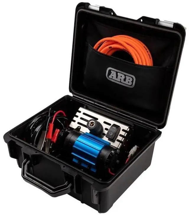 Main image of ARB CKMP12V2 PORTABLE AIR COMPRESSOR HIGH OUTPUT and PERFORMANCE in a HEAVY DUTY BOX with upgraded features