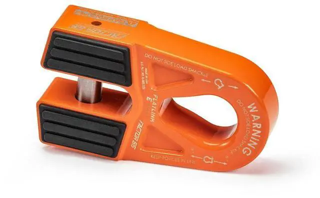 Main image of Factor 55 00080-07 Flatlink E (Expert) Replaces Conventional Winch Hook with a Stronger Shackle/D-Ring Mount Maximum Load 16,000 lb Ultimate Failure Greater Than 40,000 lb Orange