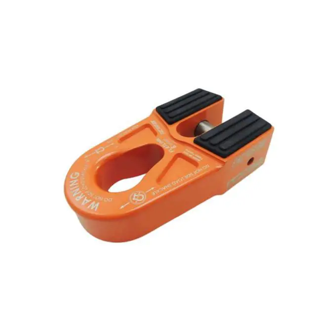 Alt view image 2 of 5 - Factor 55 00080-07 Flatlink E (Expert) Replaces Conventional Winch Hook with a Stronger Shackle/D-Ring Mount Maximum Load 16,000 lb Ultimate Failure Greater Than 40,000 lb Orange