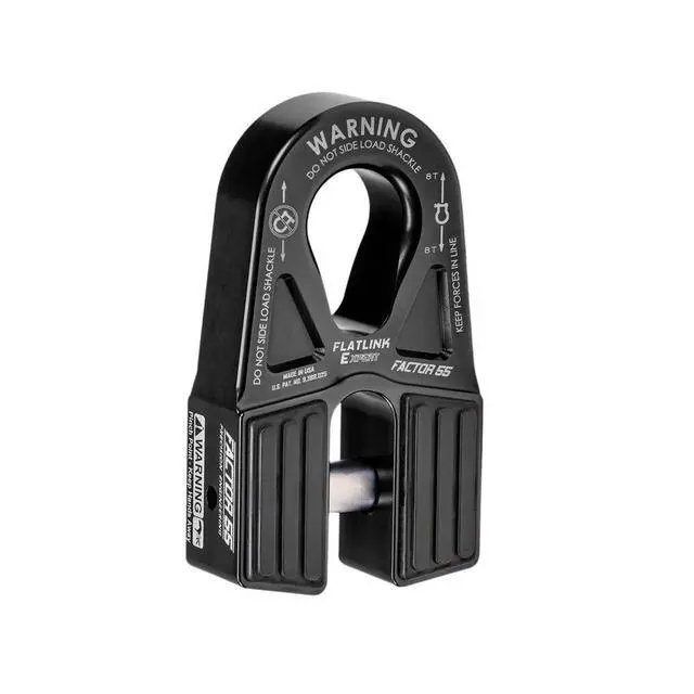 Alt view image 2 of 5 - Factor 55 00080-04 Flatlink E (Expert) Replaces Conventional Winch Hook with a Stronger Shackle/D Ring Mount Maximum Load 16,000 lb Ultimate Failure Greater Than 40,000 lb Black