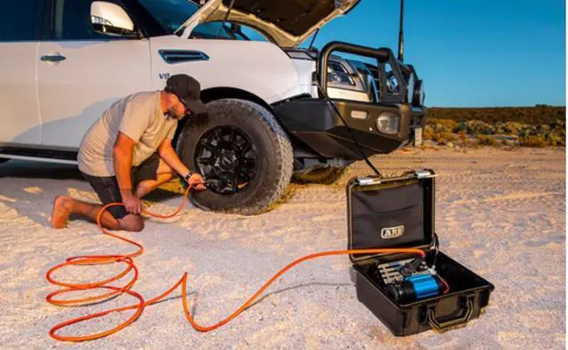 Alt view image 5 of 7 - ARB CKMP12V2 PORTABLE AIR COMPRESSOR HIGH OUTPUT and PERFORMANCE in a HEAVY DUTY BOX with upgraded features
