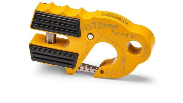 Main image of Factor 55 00250-03 Ultrahook Winch Hook Closed System Shackle Max Load 16,000 lbs ULT Strength Shackle Pin Mount 48,000 lbs Offroad 4x4 Adventure Yellow