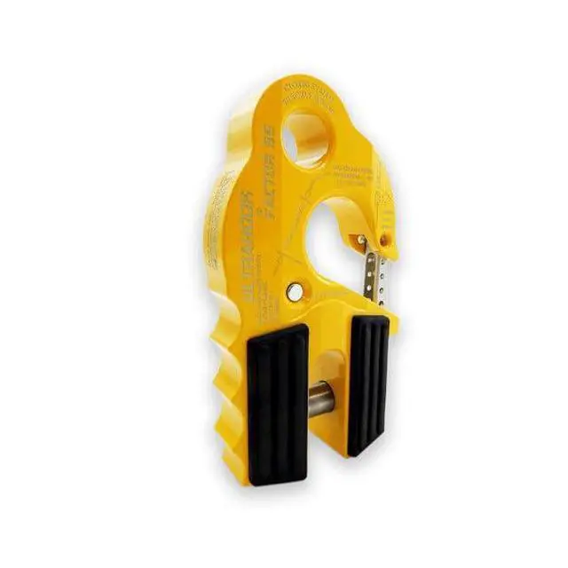 Alt view image 2 of 6 - Factor 55 00250-03 Ultrahook Winch Hook Closed System Shackle Max Load 16,000 lbs ULT Strength Shackle Pin Mount 48,000 lbs Offroad 4x4 Adventure Yellow