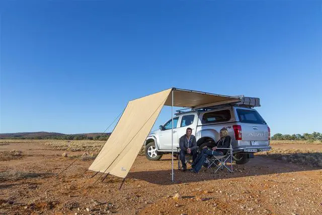 Alt view image 3 of 3 - ARB Touring Wind Break Front 2000mm, 813207 - 6.5' Awning Accessory, Sun Shade Extension - Ideal For Camping, Outdoor Easy To Set Up