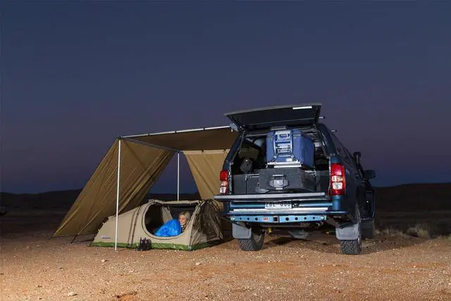 Alt view image 2 of 3 - ARB Touring Wind Break Front 2000mm, 813207 - 6.5' Awning Accessory, Sun Shade Extension - Ideal For Camping, Outdoor Easy To Set Up