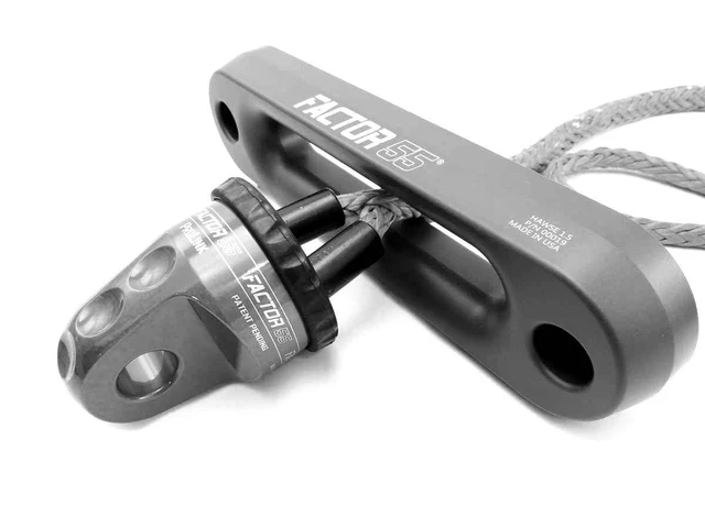 Alt view image 3 of 5 - Factor 55 00015-06 Prolink Original Shackle Mount Replaces Winch Hook with a Stronger Shackle D Ring Mount Max Load Rating 16,000 lb. Ideal for 4x4 Off Road Adventures - Gray