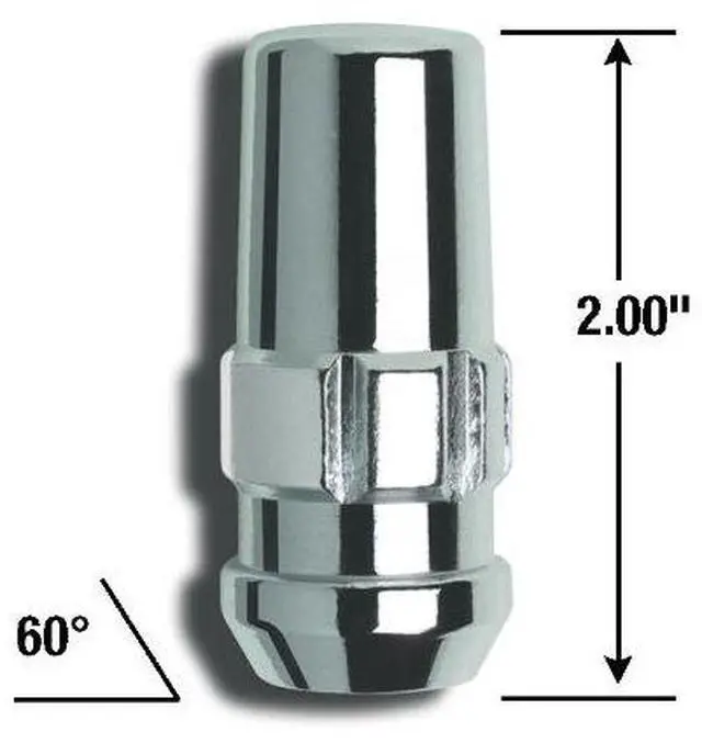 Alt view image 2 of 3 - Gorilla Automotive 76641N Duplex Acorn Wheel Locks (14mm x 1.50 Thread Size) - Pack of 4,Chrome