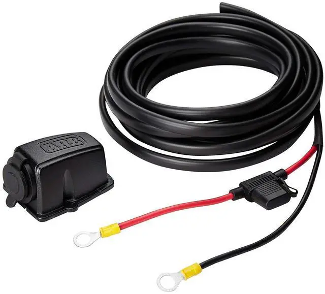 Main image of ARB 10900027 Fridge Freezer Wiring Kit and Threaded Socket Mount for quick installation onto your battery, compatible with all ARB Fridge Freezers.