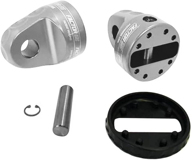 Alt view image 3 of 6 - Factor 55 00015-05 Prolink Original Shackle Mount Replaces Winch Hook with a Stronger Shackle D Ring Mount Max Load Rating 16,000 lb. Ideal for 4x4 Off Road Adventures - Silver
