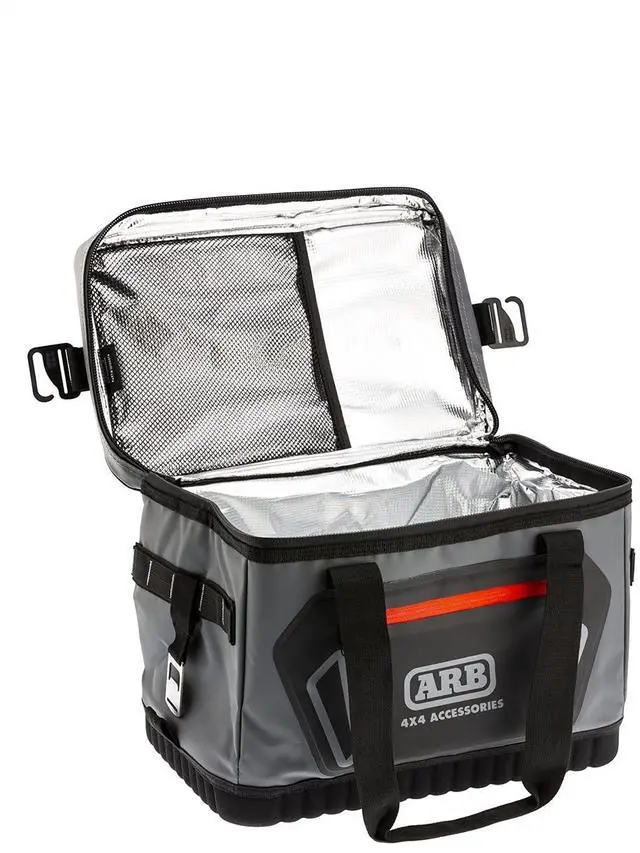Alt view image 2 of 7 - ARB 10100376 Collapsible Cooler Bag with Plastic Ice Cooler Brick to Retain Ice for up to 12 Hours That Folds Flat