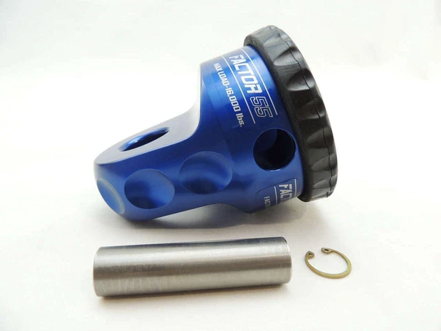 Alt view image 4 of 7 - Factor 55 00015-02 Prolink Original Shackle Mount Replaces Winch Hook with a Stronger Shackle D Ring Mount Max Load Rating 16,000 lb. Ideal for 4x4 Off Road Adventures - Blue