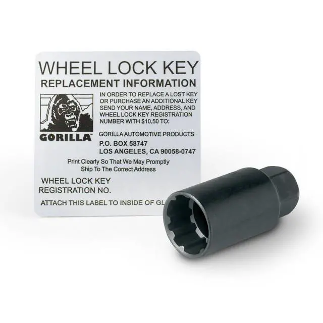 Alt view image 3 of 3 - Gorilla Automotive 71681NBC Acorn Black Chrome Wheel Locks (1/2" Thread Size)