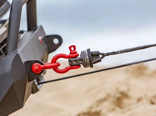 Alt view image 4 of 5 - Factor 55 00015-06 Prolink Original Shackle Mount Replaces Winch Hook with a Stronger Shackle D Ring Mount Max Load Rating 16,000 lb. Ideal for 4x4 Off Road Adventures - Gray
