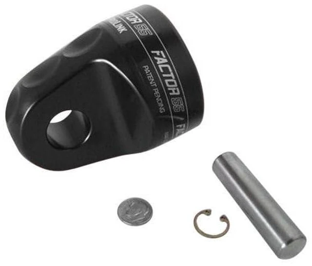 Alt view image 5 of 7 - Factor 55 ProLink Winch Shackle Mount for Large Overland and Military-Style Vehicles, Fits Lines Up to 1/2" Diameter - Black