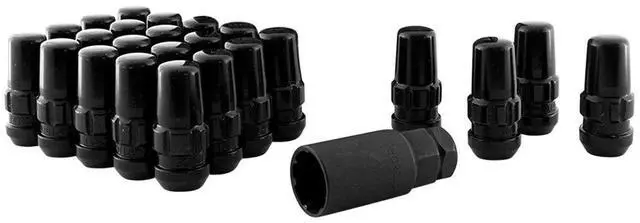 Alt view image 3 of 3 - Gorilla Automotive 76644NBC Black 14mm x 1.50 Thread Size Chrome Finish Duplex Acorn Wheel Lock with 6-Lug Nut, (Pack of 24)