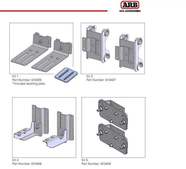 Alt view image 2 of 6 - ARB 813405 Awning Bracket Quick Release Kit 1, Compatible for All ARB Awning Models