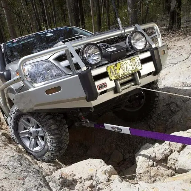 Alt view image 5 of 5 - ARB725LB Winch Extension Strap Breaking strength 7,983 kg 9,900 lbs length 20 m 66 ft Width 3 inches, Ideal for extending the length of your winch's cable when anchor point is out of reach.