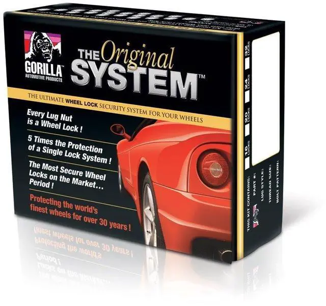 Alt view image 2 of 4 - Gorilla Automotive 71634N "The System" Acorn Wheel Locks (12mm x 1.50 Thread Size) - For 6 Lug Wheels, Chrome