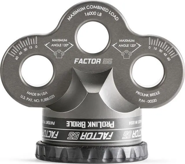 Alt view image 2 of 5 - Factor 55 Prolink Bridle 3 Individual Shackle Mount Holes, Capacity: 16,000 lbs - Gray