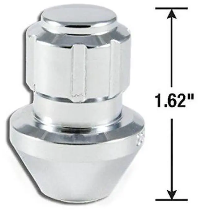 Alt view image 2 of 2 - Gorilla Automotive 96641DX Chrome Factory Style Wheel Lock Set (14mm x 1.50 Thread Size, 4-Pack)