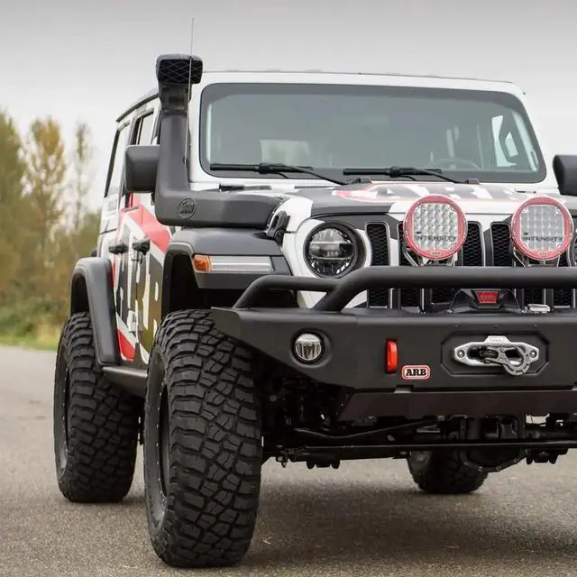 Alt view image 6 of 6 - ARB SS1080HF Safari Snorkel Air Intake kit V-SPEC For Jeep Gladiator 2020-2021 / Wrangler 2018-2021, Ideal for protecting your engine from dust, water while traveling along extreme conditions