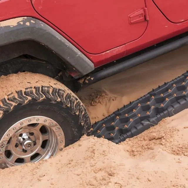 Alt view image 3 of 7 - TRED PRO TREDPROGG Recovery Boards Traction Tracks with Teeth, EXOTRED Composite Construction SIPE-LOCK Grip Profile. Ideal for unstocking your 4x4 vehicle Gunmetal/Black