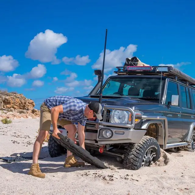Alt view image 6 of 7 - TRED PRO TREDPROGG Recovery Boards Traction Tracks with Teeth, EXOTRED Composite Construction SIPE-LOCK Grip Profile. Ideal for unstocking your 4x4 vehicle Gunmetal/Black