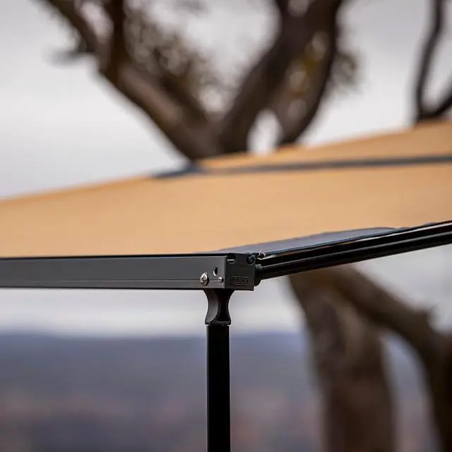 Alt view image 7 of 7 - ARB 4x4 Accessories 814412 Retractable Black Aluminium Awning with Led Light Strip Included 2500x2500mm 8.2 x 8.2 feet Ideal for 4x4 Off Road Adventures, Camping, Outdoor Experience