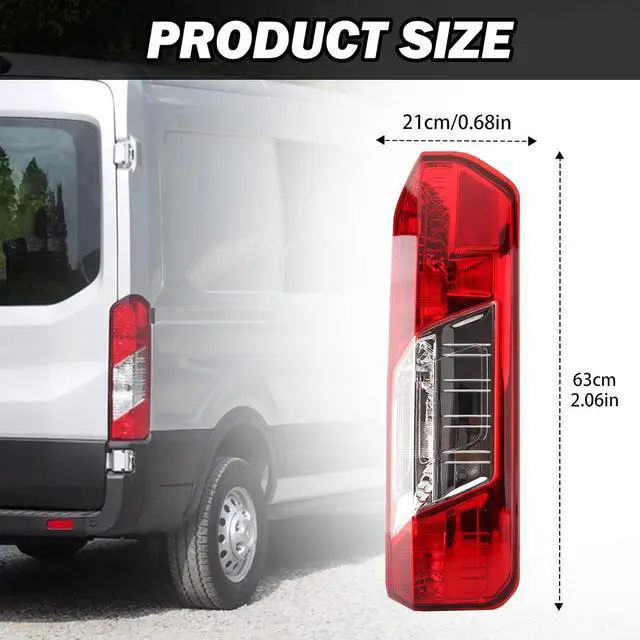 Alt view image 6 of 6 - Tail Light For Ford Transit T150 T250 T350 350HD 2015-2020,Tail Light Assembly Ford Transit Rear Tail Lamp Right Passenger SideW/O Bulb