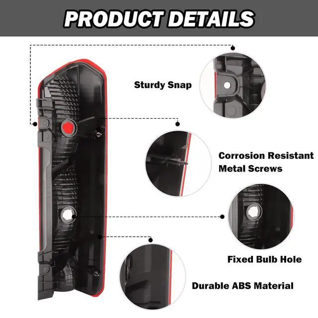 Alt view image 3 of 6 - Tail Light For Ford Transit T150 T250 T350 350HD 2015-2020,Tail Light Assembly Ford Transit Rear Tail Lamp Left Driver SideW/O Bulb