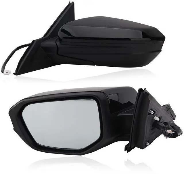 Main image of Driver Side Mirror Compatible With 2016-2021 Honda Civic Mirrors with Non-Heated Power Glass Manual Folding Replaces 76258-TBA-A02ZA,HO1320283Black(3 Pins)