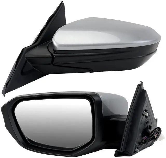 Main image of Driver Side Mirror Compatible With 2016 2017 2018 2019 2020 2021 Honda Civic Coupe Sedan Hatchback,Mirror with Power Glass,Non-Heated,Manual Folding(Silvery)