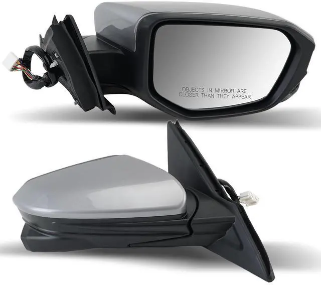 Main image of Passenger Side Mirror Compatible with 2016 2017 2018 2019 2020 2021 Civic Mirror with View Camera Power Heated (Silvery), Right-11pins