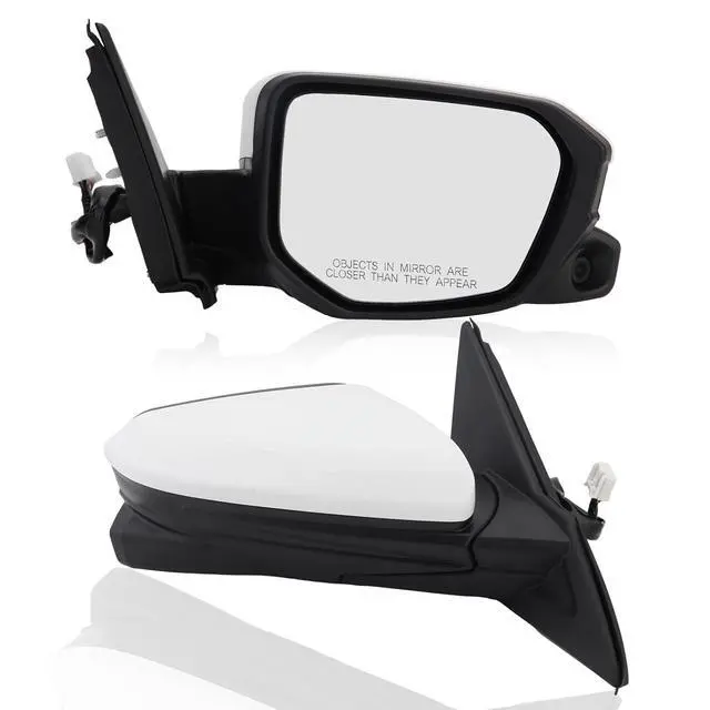 Alt view image 2 of 7 - Passenger Side Mirror Compatible with 2016 2017 2018 2019 2020 2021 Honda Civic Sedan/Coupe/Hatchback Lx/Ex/Sport Mirror with View Camera Power Heated (Paintable White)