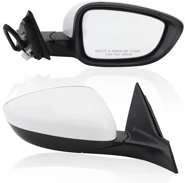 Main image of Passenger Side View Mirror Compatible with 2018 2019 2020 2021 2022 Honda Accord Sedan White Non Heated Without Signal Light 76208TVEH01