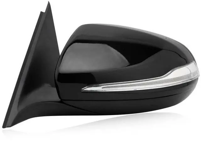 Main image of W205 Side Mirror for 2015-2021 Mercedes Benz C Class C180 C260 C300,Mercedes Driver Side Door Mirror with Electrical Folding/Blind Spot/Heated/LED Turning Signal Light/Memory/Puddle Lights Black