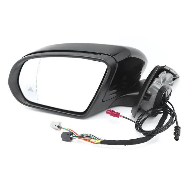 Alt view image 2 of 7 - W205 Side Mirror for 2015-2021 Mercedes Benz C Class C180 C260 C300,Mercedes Driver Side Door Mirror with Electrical Folding/Blind Spot/Heated/LED Turning Signal Light/Memory/Puddle Lights Black