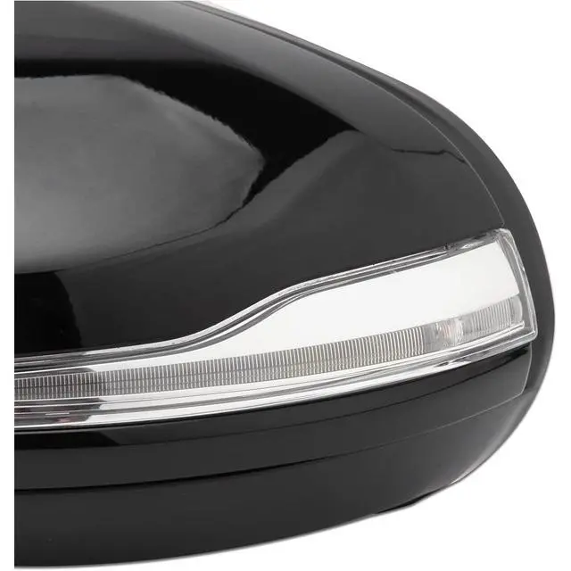 Alt view image 4 of 7 - W205 Side Mirror for 2015-2021 Mercedes Benz C Class C180 C260 C300,Mercedes Driver Side Door Mirror with Electrical Folding/Blind Spot/Heated/LED Turning Signal Light/Memory/Puddle Lights Black