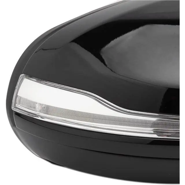 Alt view image 4 of 7 - W205 Side Mirror for 2015-2021 Mercedes Benz C Class C180 C260 C300,Mercedes Passenger Side Door Mirror with Electrical Folding/Blind Spot/Heated/LED Turning Signal Light/Memory/Puddle Lights Black