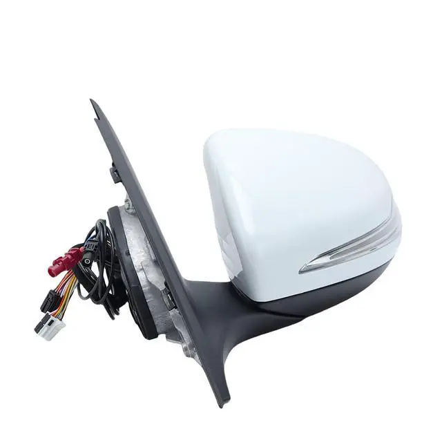 Alt view image 4 of 7 - W205 Side Mirror for 2015-2021 Mercedes Benz C Class C180 C260 C300,Mercedes Driver Side Door Mirror with Electrical Folding/Blind Spot/Heated/LED Turning Signal Light/Memory/Puddle Lights (White)