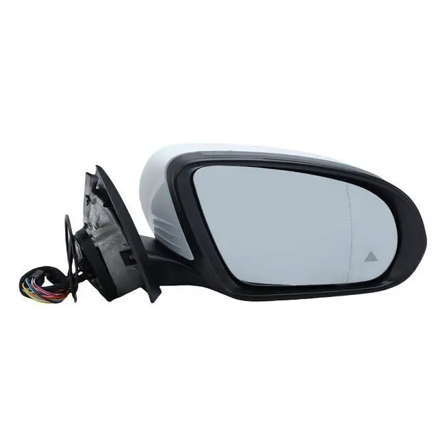 Alt view image 2 of 7 - W205 Side Mirror for 2015-2021 Mercedes Benz C Class C180 C260 C300,Mercedes Passenger Side Door Mirror with Electrical Folding/Blind Spot/Heated/LED Turning Signal Light/Memory/Puddle Lights (White)