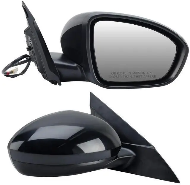 Main image of Passenger Side Mirror Compatible with Nissan Altima 2019 2020 2021 2022 2023 Mirrors Without Heat Manual Folding Paintable Black NI1321311