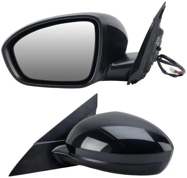 Main image of Driver Side Mirror Compatible with Nissan Altima 2019 2020 2021 2022 2023 Mirrors Without Heat Manual Folding Paintable Black NI1320311