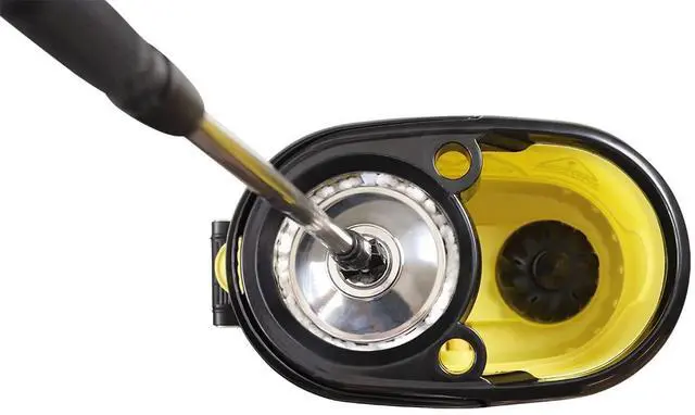 Alt view image 6 of 6 - Bucket with Mop Handle,Yellow/Black
